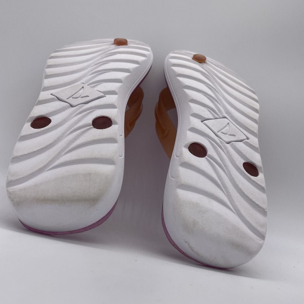 Sperry Womens‎ 7 Shoes Pink Rubber Flip Flop Waterproof Top-Sider Thong Sandals - Picture 11 of 14